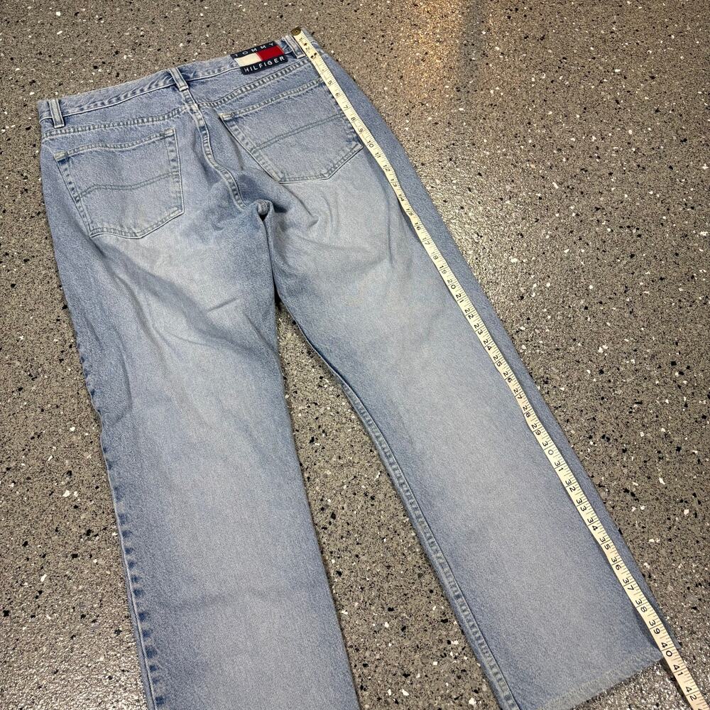 Vintage 1990s Tommy Hilfiger Button Fly High Waist Denim Jeans - Picture 10 of 11